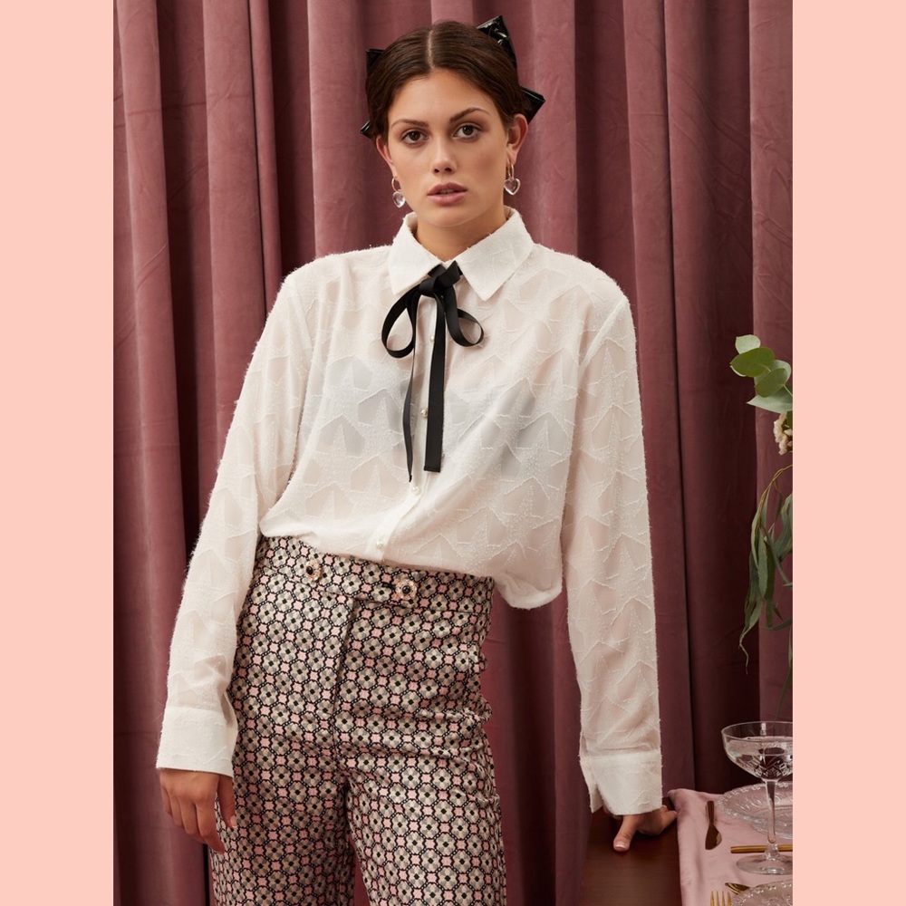 SISTER JANE BANQUET READY BOW SHIRT